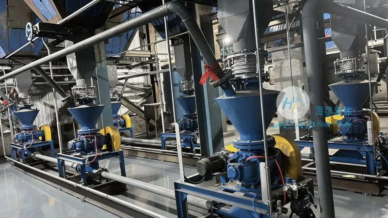 Solución de transporte neumático para partículas de carburo de silicio