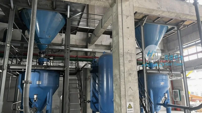 Plan de transporte neumático de polvo de zinc
