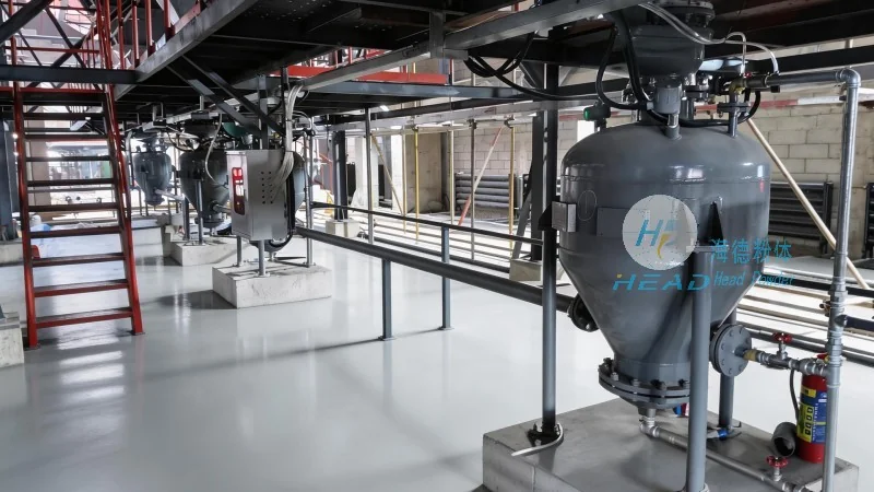 Solución de transporte neumático para partículas de criba molecular