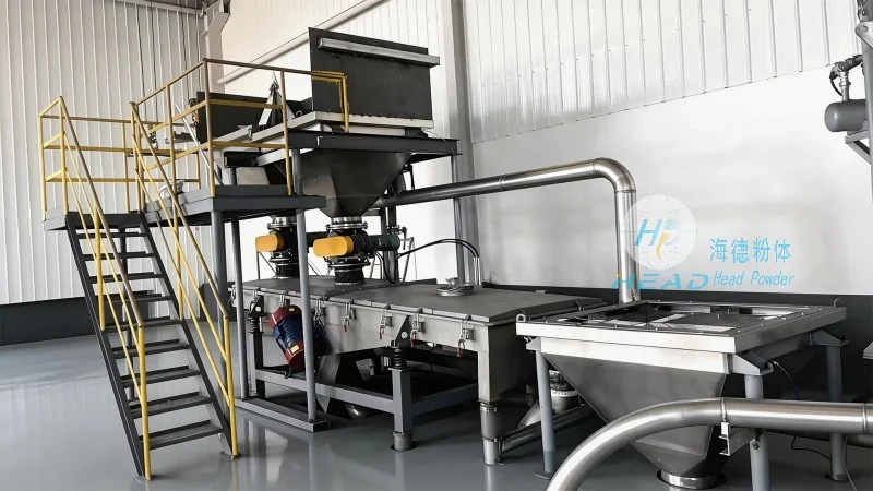 Solución de transporte neumático para partículas de gel de sílice
