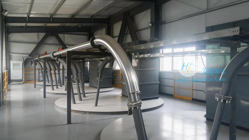 Sistema de transporte neumático para medios de filtro de polvo y relleno de soporte