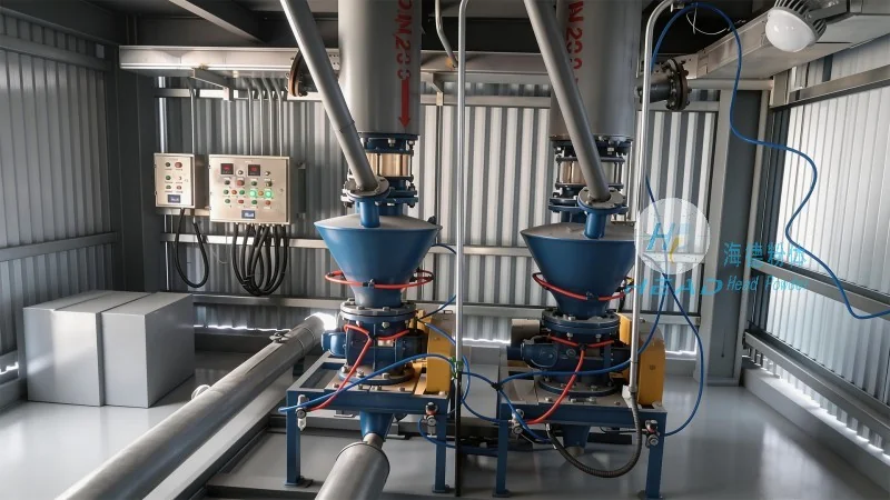 Sistema de transporte neumático para polvo de carbono activado medicinal