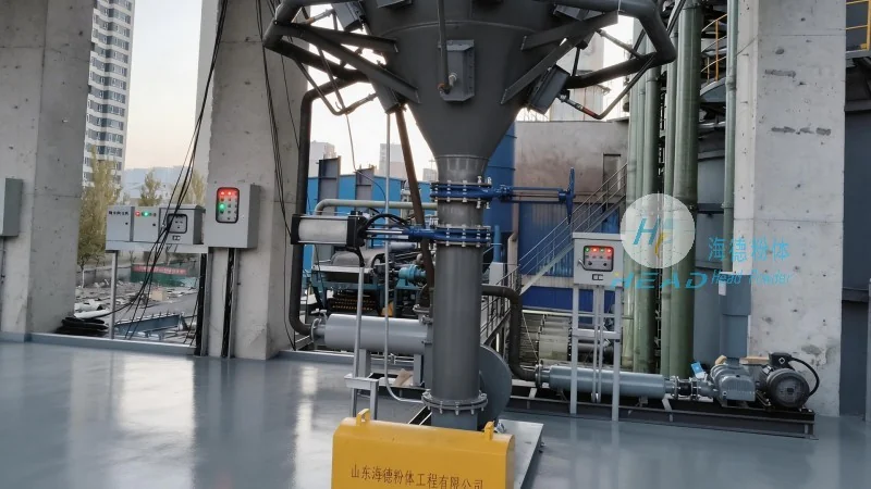 Solución de transporte neumático para partículas de gel de sílice