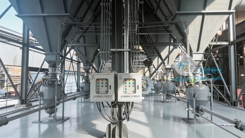Sistema de transporte neumático para materiales farmacéuticos de dióxido de silicio