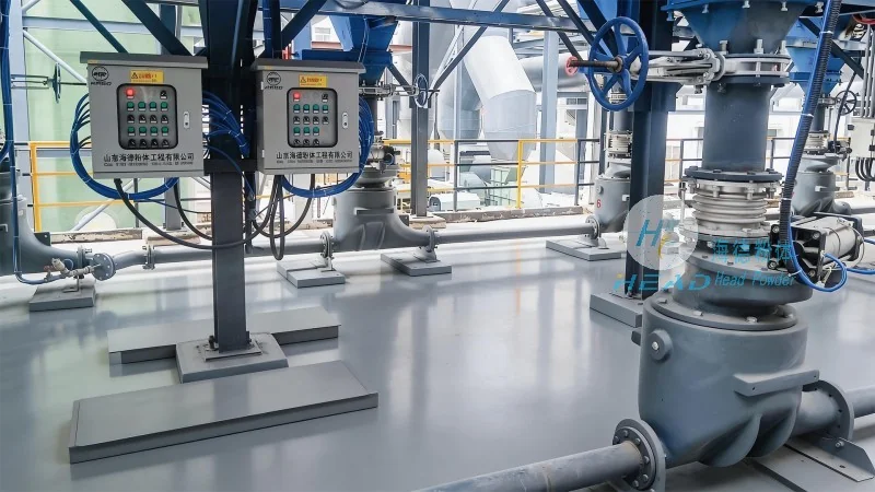 Sistema de transporte neumático para materiales farmacéuticos de dióxido de silicio