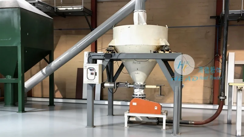 Proyecto de transporte de material anti-vuelo con presión negativa en Kuwait Mishref Light Powder