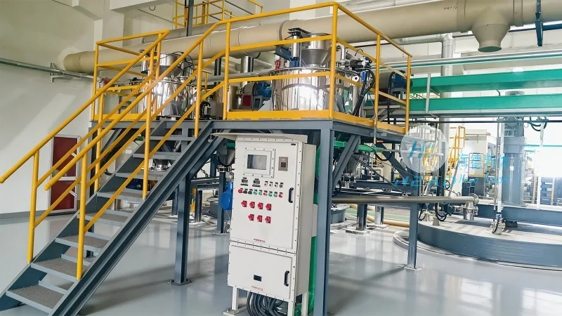 Solución de transporte neumático para polvo de xilitol