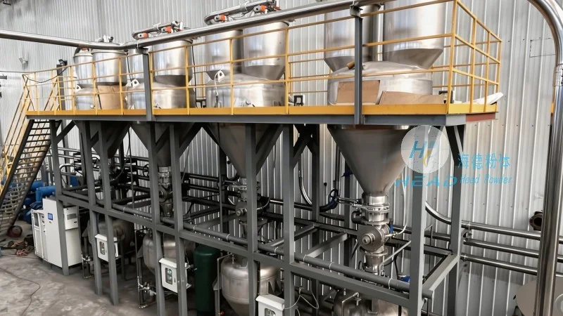 Solución de transporte neumático para chips de PET