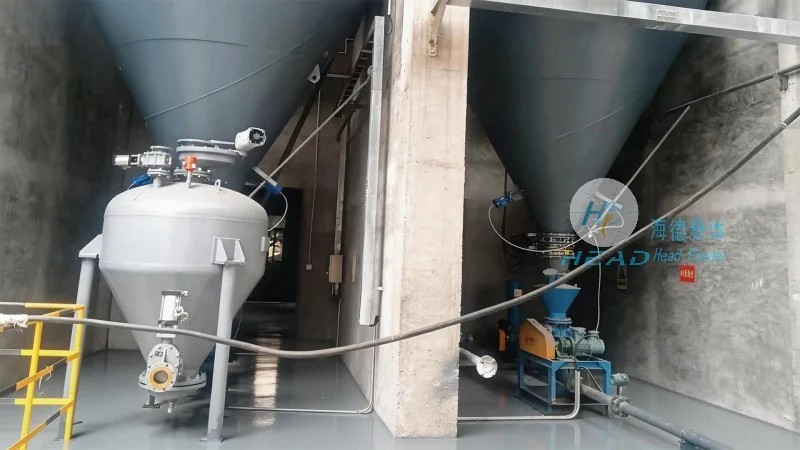 Solución de transporte neumático para pellets de plástico reciclado