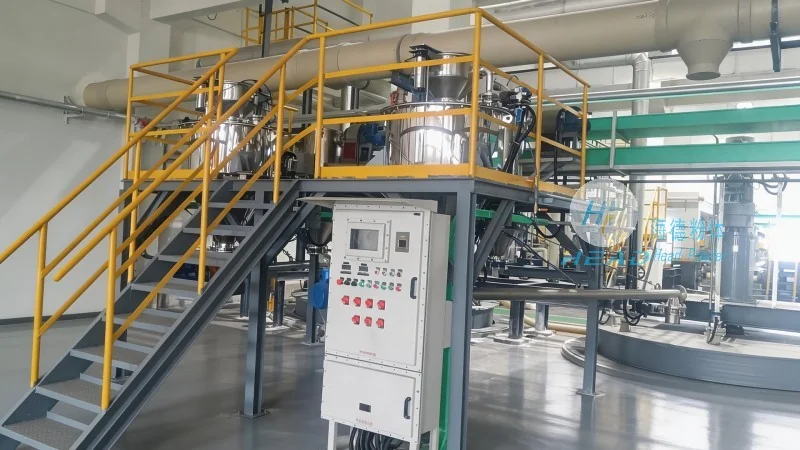 Solución de transporte neumático para polvo farmacéutico